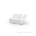 Outdoor Fiberglass FAZ Sectional Sofa Di Putih